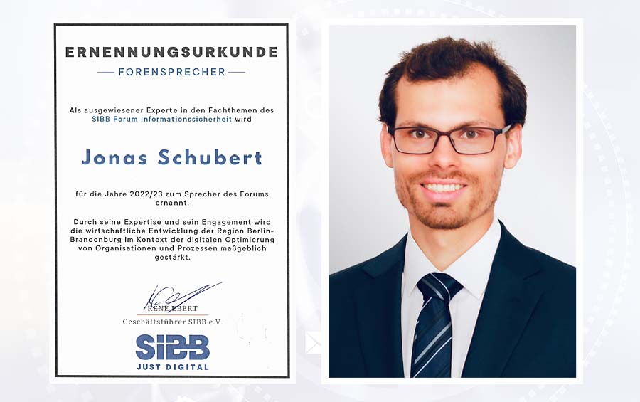 Jonas Schubert_Forumssprecher_Informationssicherheit_SIBB_900x565px